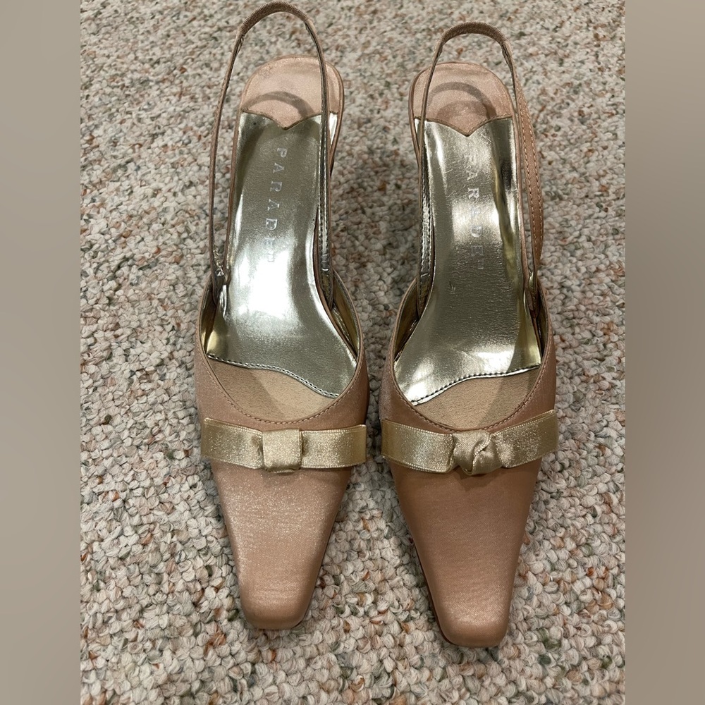 Champagne little heels